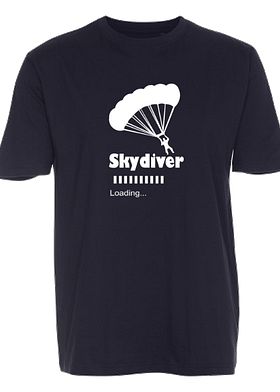 Classic T-shirt herre med Skydiver loading